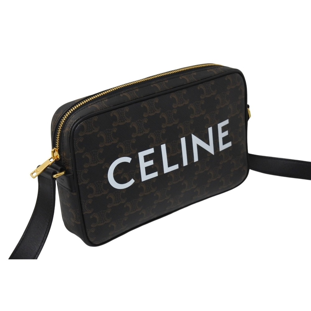 Celine Leather Triomphe Messenger Shoulder Bag - Picture 4 of 9